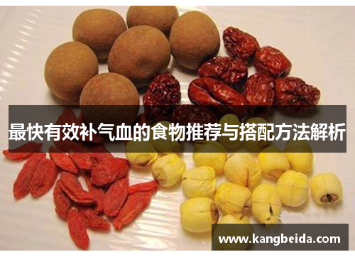 最快有效补气血的食物推荐与搭配方法解析