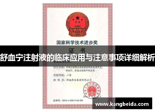 舒血宁注射液的临床应用与注意事项详细解析